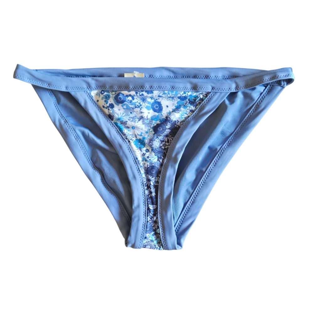 Aerie Blue Floral Bikini Bottom Sz X-Small NEW